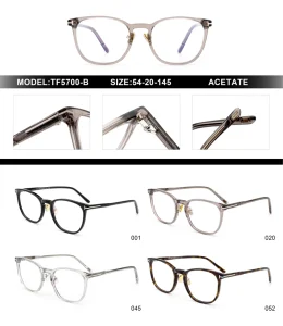 High-Quality Tom Ford FT5700-B Spectacle Frames – Gold Tom Ford Glasses | B2B Optical Supplier