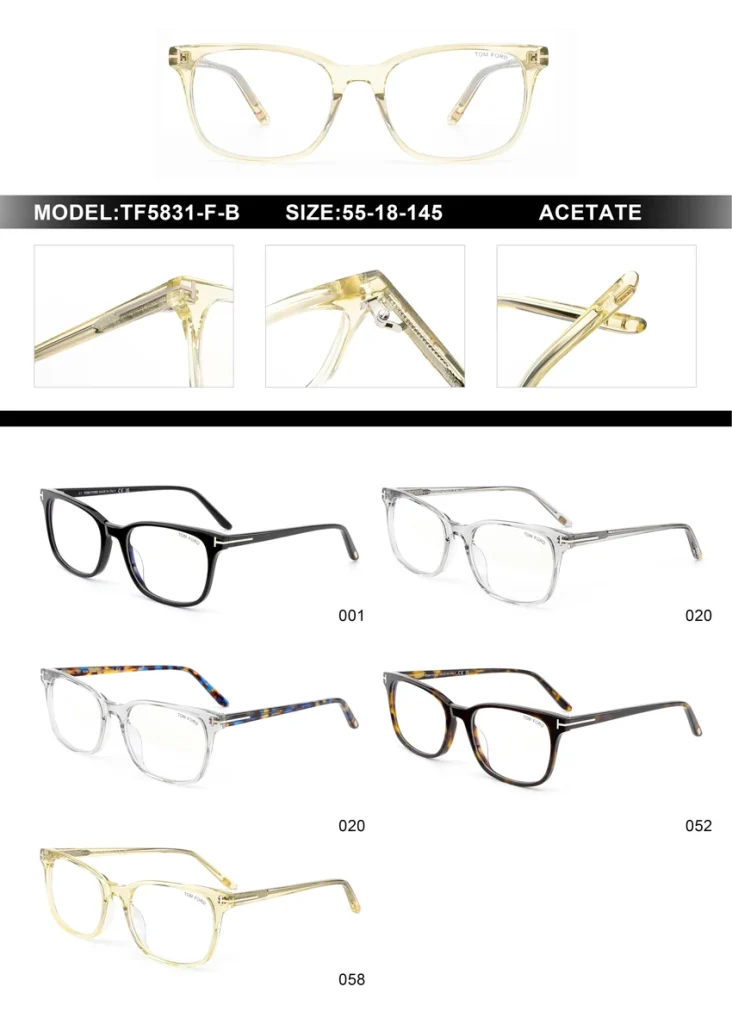 Premium Tom Ford FT5831-F-B Optical Frames – Tom Ford Eyeglass Frames For Women | Optical Store Supply