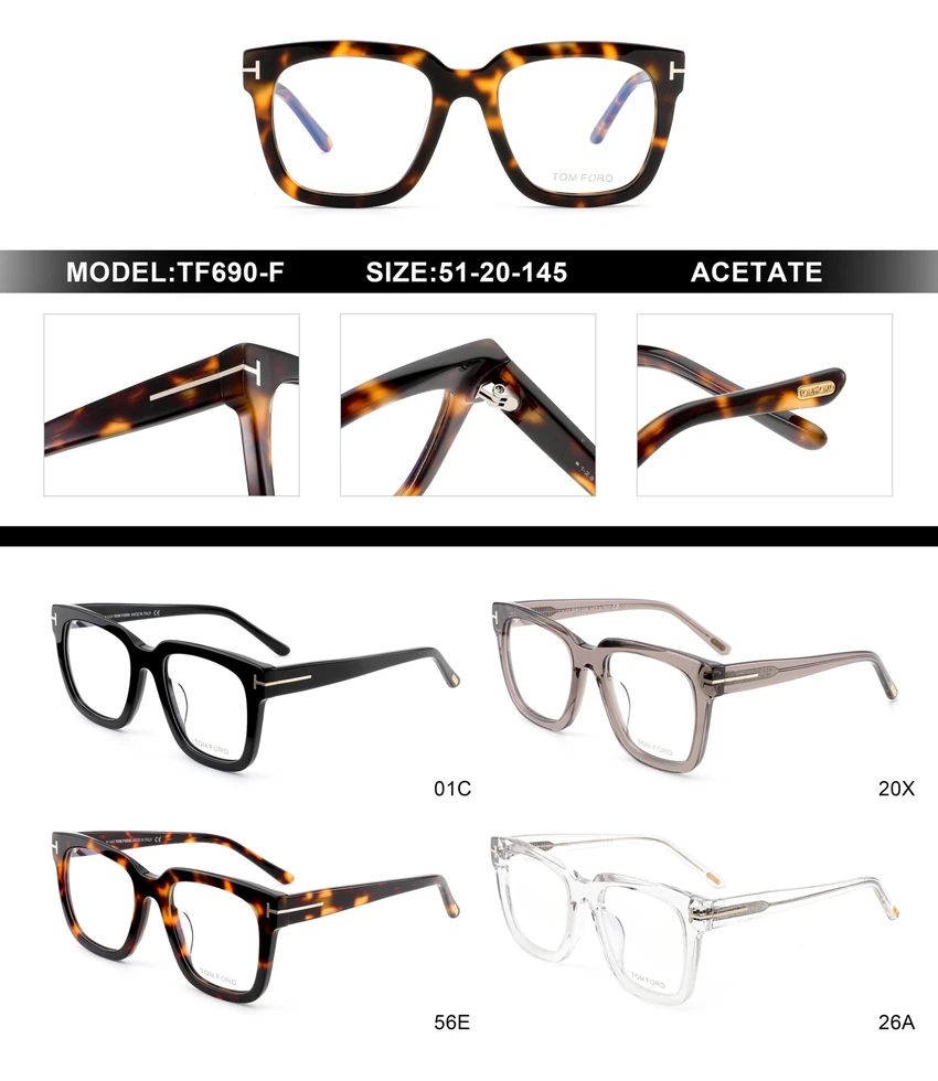 Luxury Tom Ford FT690-F Eyewear – Tom Ford Glasses Men Lenscrafters | Wholesale Distributor
