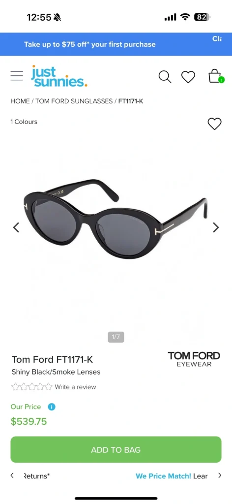 Tom Ford FT1171 Falconer Sunglasses for Wholesale | Optical Store Supplier