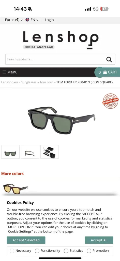 Tom Ford FT1200 Bronson Aviator Sunglasses – Wholesale Optical Frames Supplier