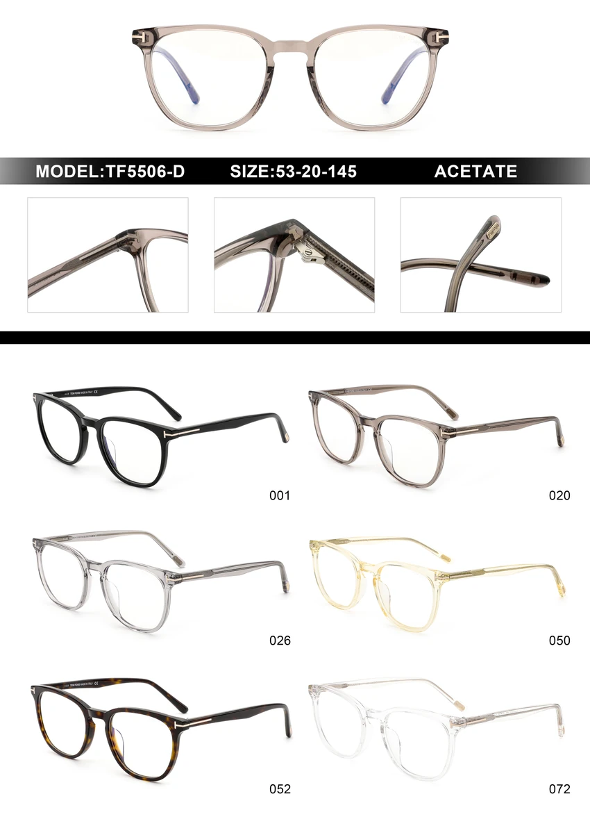 Professional Tom Ford FT5506-D Spectacle Frames – Gold Tom Ford Glasses | Optical Store Supply