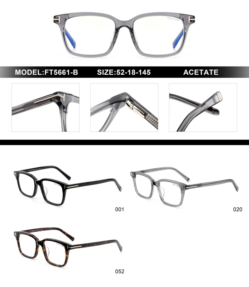 Premium Tom Ford FT5661 Optical Glasses – Tom Ford Glasses Frames Men | Retail Optical Partner