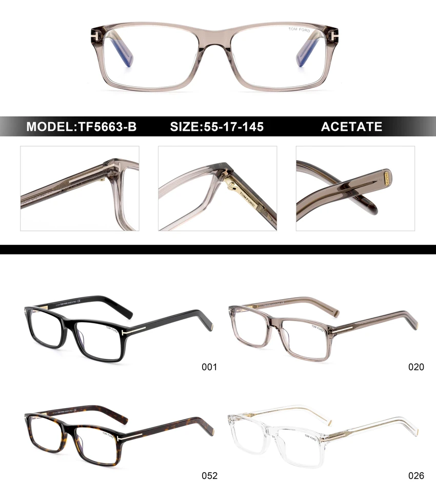 Authentic Tom Ford FT5663-B Optical Glasses – Tom Ford Asian Fitting Glasses | Bulk Distributor