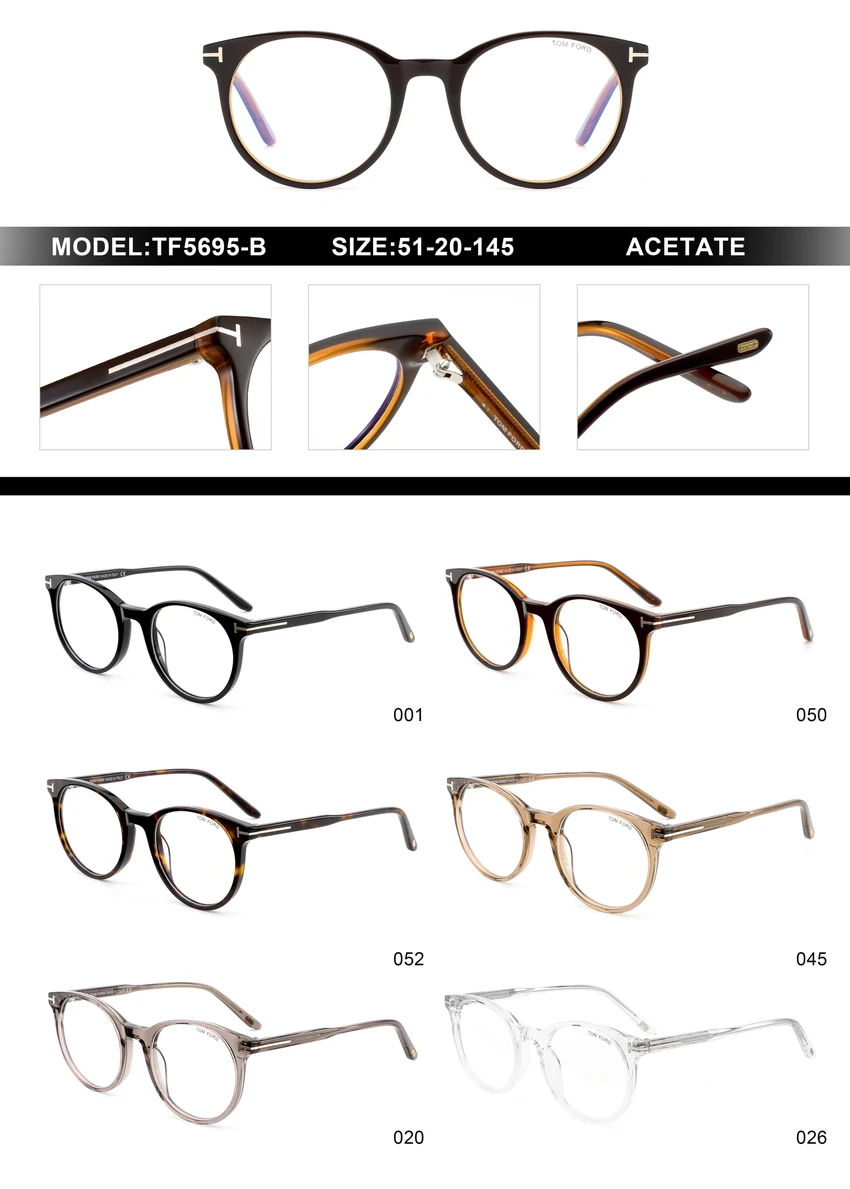 Premium Tom Ford FT5695-B Optical Frames – Tom Ford Designer Eyeglasses | Optical Store Supply