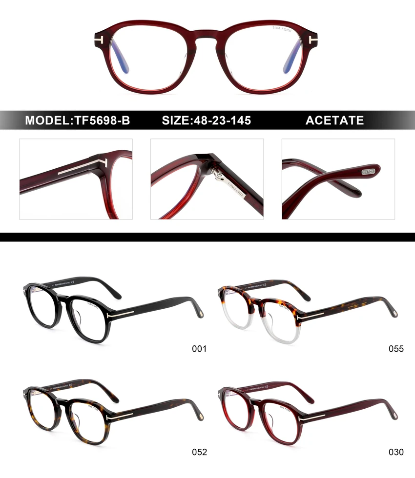 High-Quality Tom Ford FT5698-B Eyeglasses – Designer Eyeglasses Tom Ford | B2B Optical Supplier