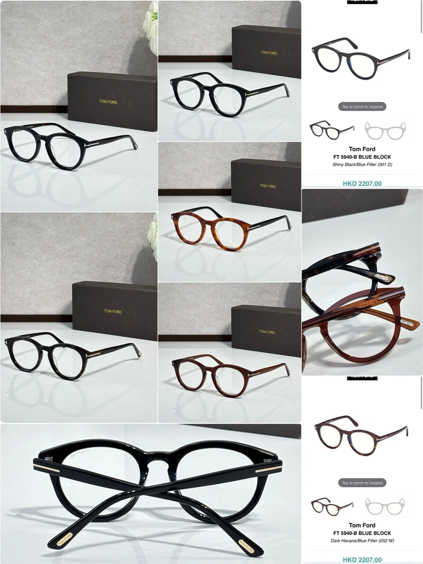 Authentic Tom Ford FT5940 Spectacle Frames – Tom Ford Men Optical Glasses | B2B Optical Supplier