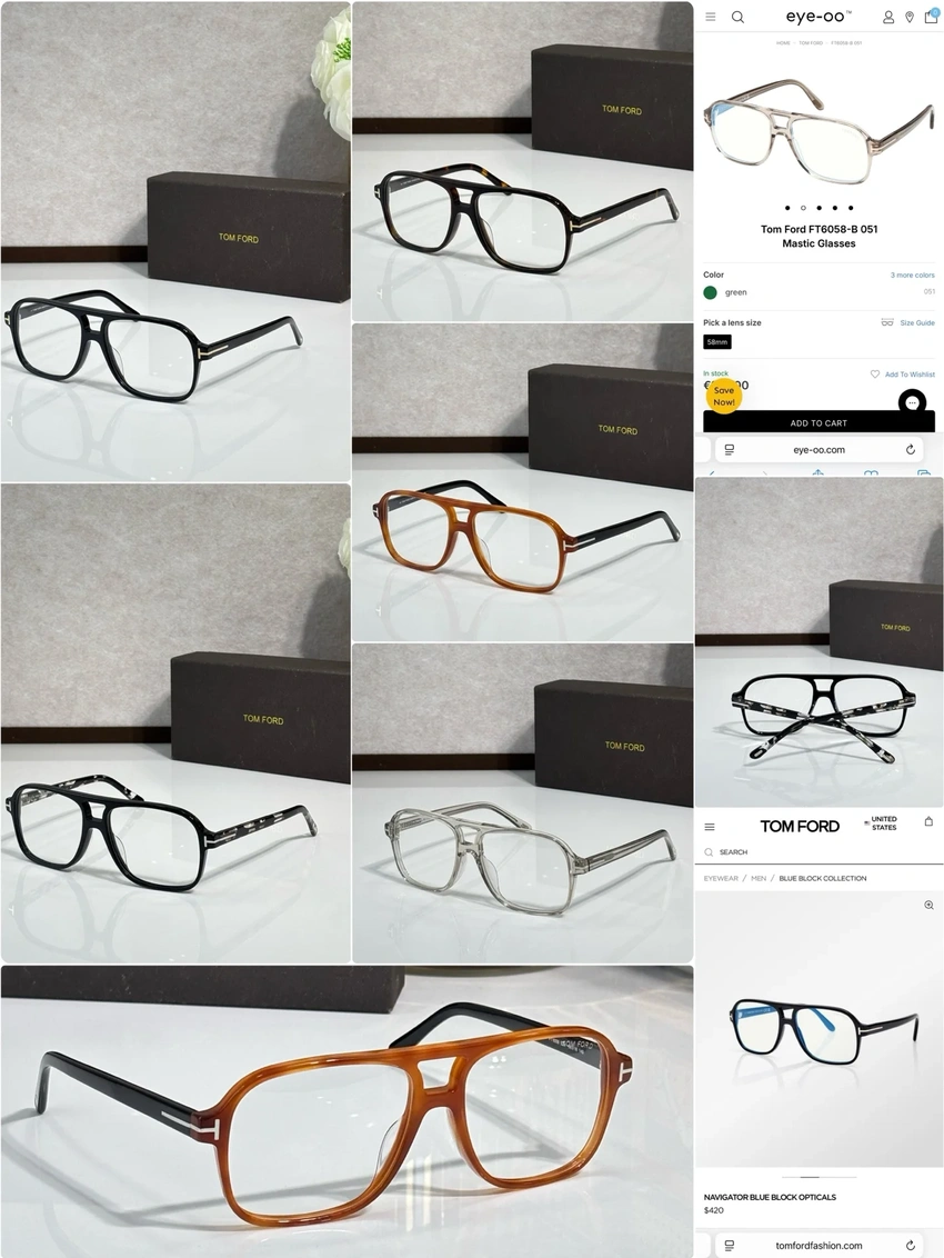 Wholesale Tom Ford FT6058 Optical Frames – Tom Ford Clear Frame Glasses | Retail Optical Partner
