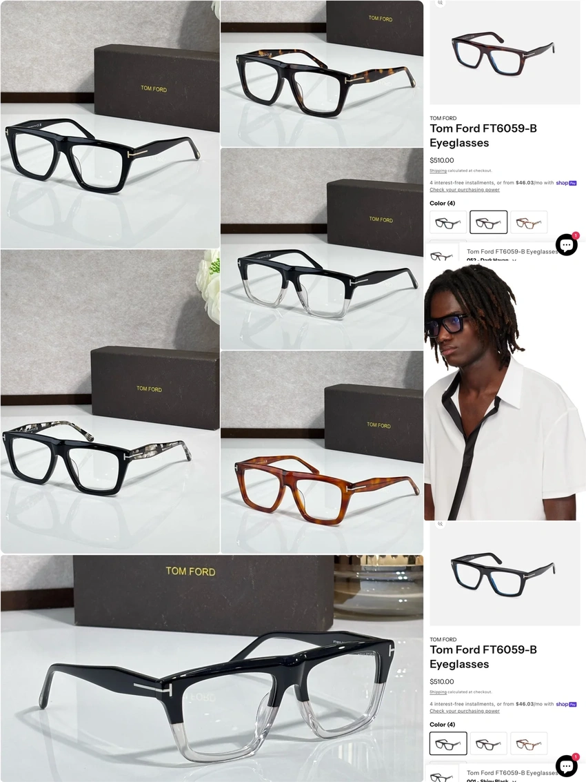 Wholesale Tom Ford FT6059 Prescription Frames – Tom Ford Glasses Frames Mens | Optical Store Supply