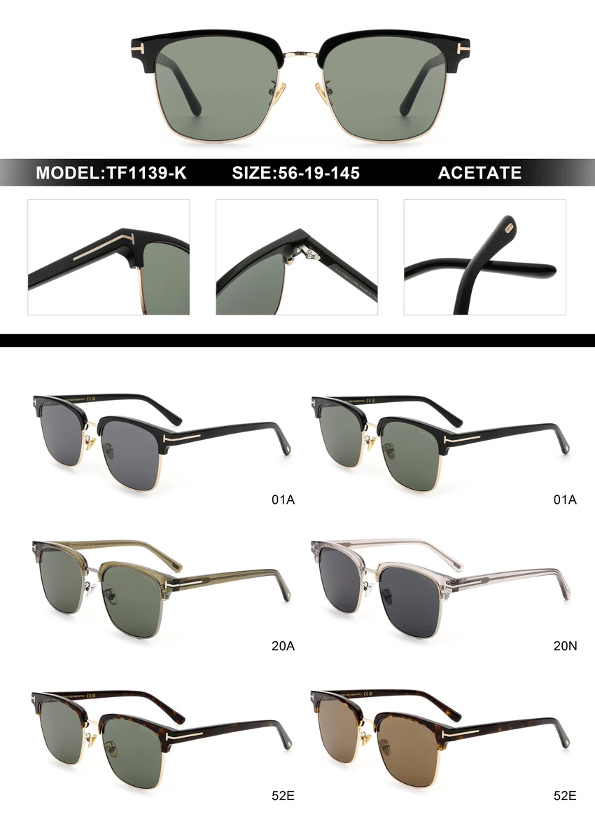 Buy Tom Ford FT1139-K Polarized Sunglasses Wholesale | Optical Importer