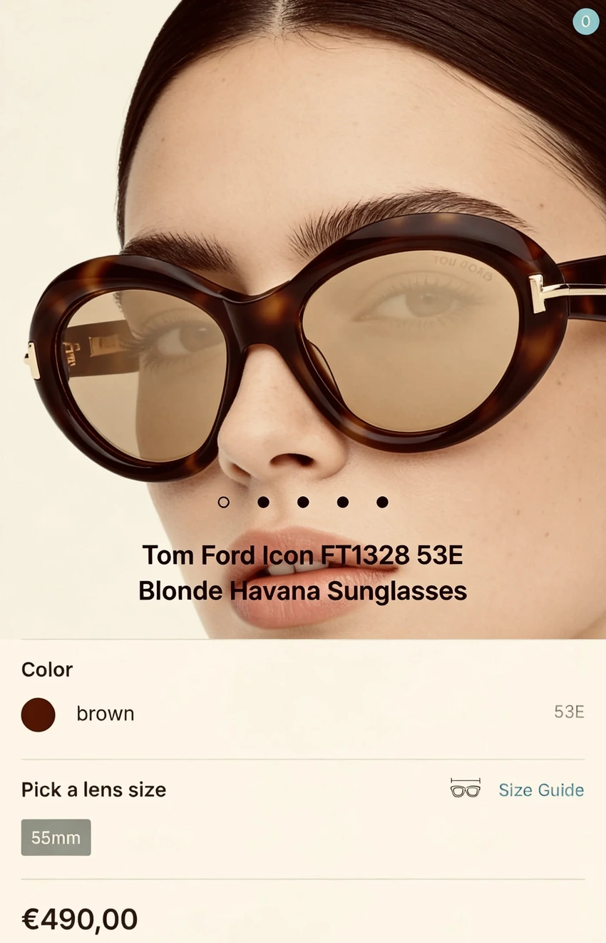 Buy Tom Ford FT1328 Aviator Sunglasses Women Wholesale | Optical Importer