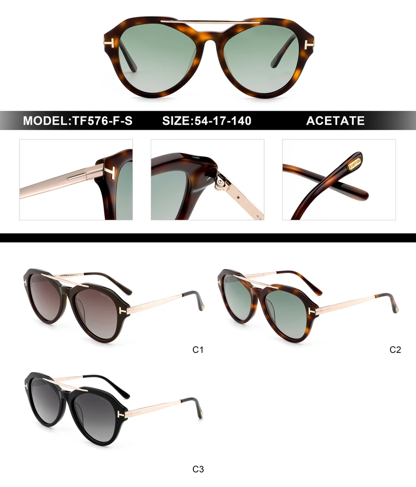 Buy Tom Ford FT576-F-S Marley Sunglasses Wholesale | Optical Importer