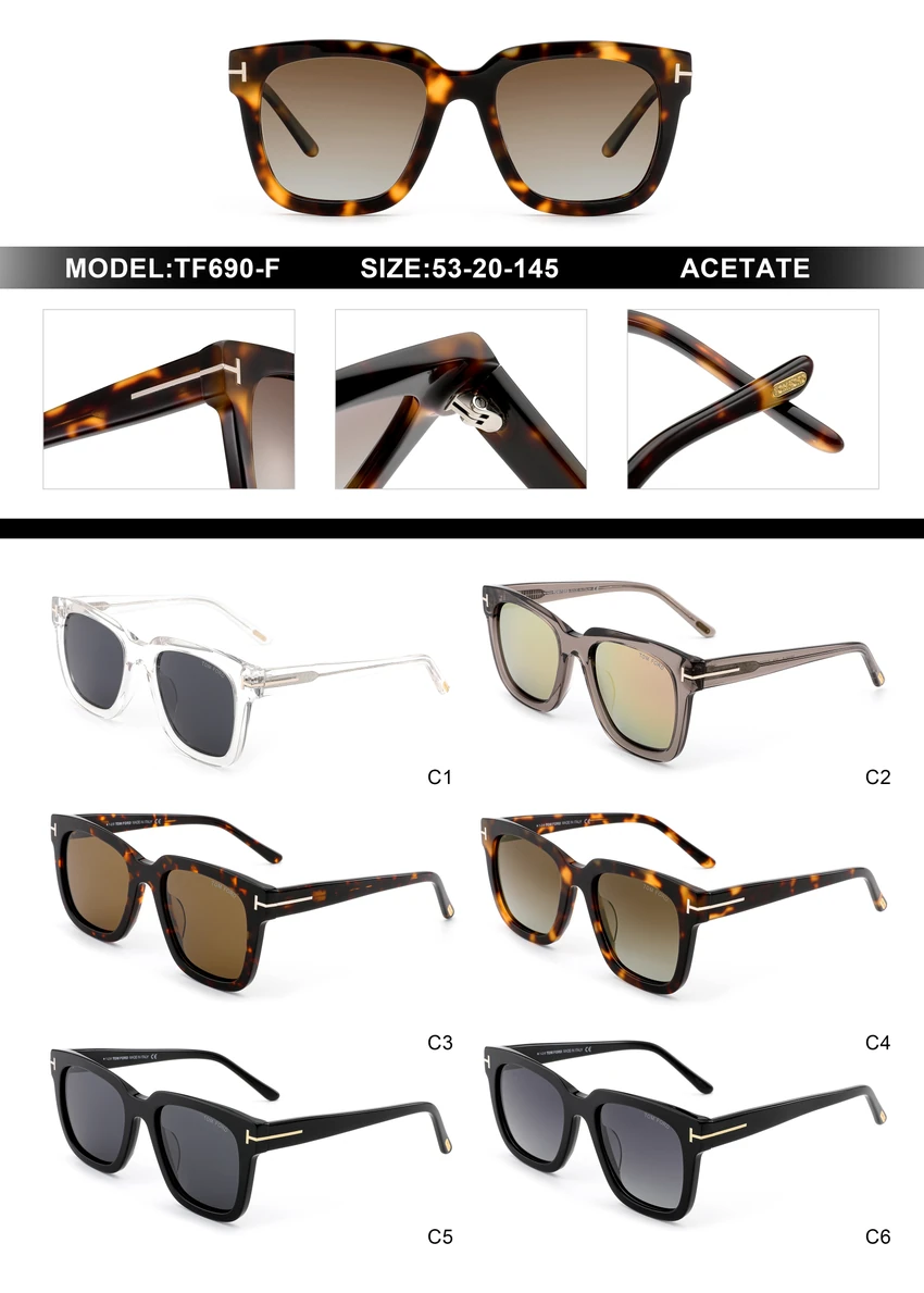 Buy Tom Ford FT690-F Navigator Sunglasses Wholesale | Optical Importer