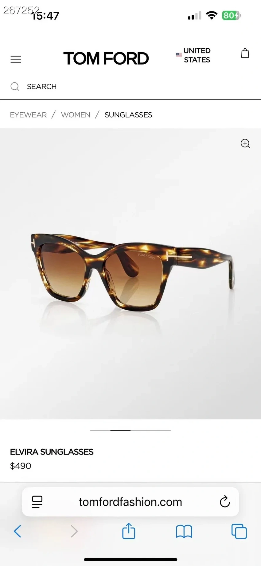 Wholesale Tom Ford TF1217 Joanna Sunglasses | B2B Optical Distributor